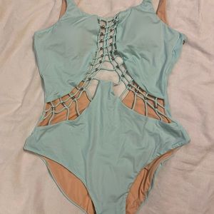 NWT Dolce Vita Macrame Cutout swimsuit